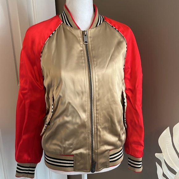 Burberry Jackets & Blazers - SALE 🔥🔥🔥Burberry- Bomber Jacket Size 2 NWT- Box incl.